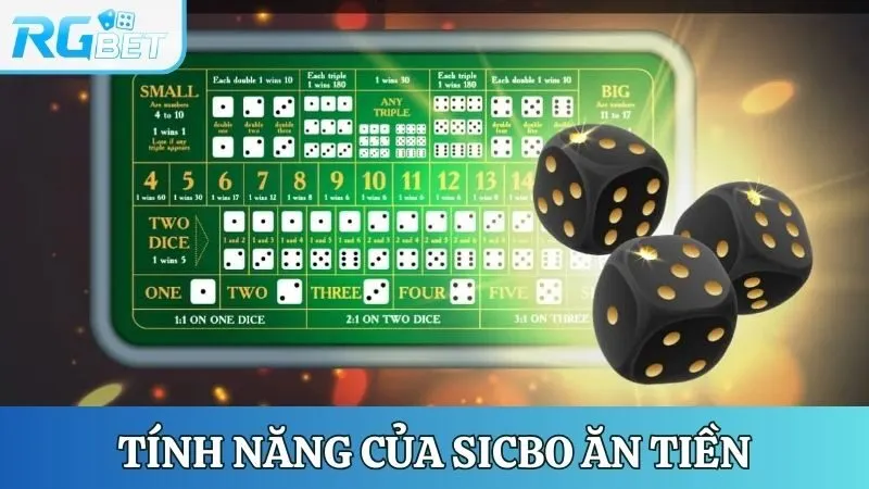 Các tính năng hấp dẫn của Sicbo ăn tiền